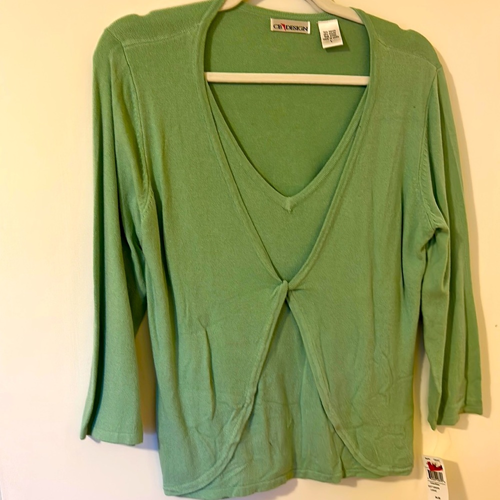 Soft Green new sweater by CB Design Large